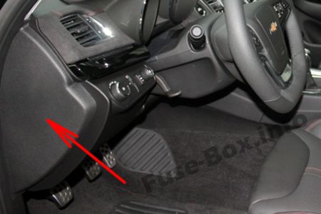 Расположение предохранителей в салоне: Chevrolet SS