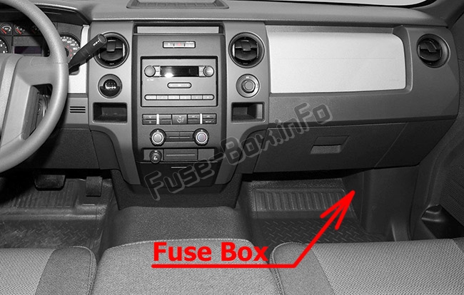 Расположение предохранителей в салоне: Ford F-150 (2009-2014 гг.)